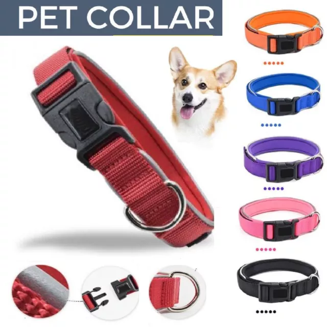 Pet Collar Dog Collar Necklace Adjustable Double Thick Neck Belt Puppy Collars