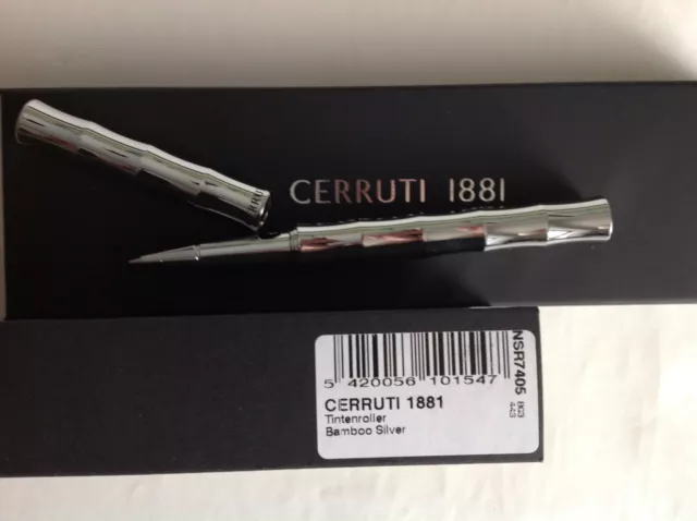 CERRUTI 1881 Tintenroller Bamboo silver