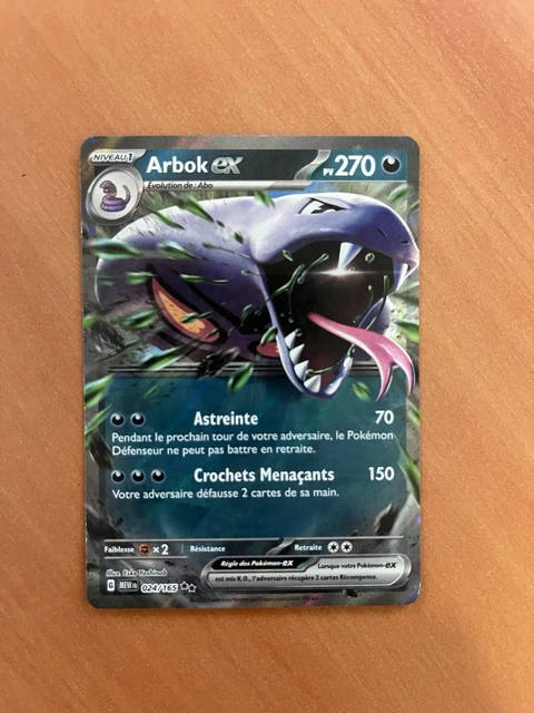 Arbok Ex 024/165 – Coffret Pokémon 10 Cartes – Écarlate Et Violet 3.5 151 – Ultraboost X – Français