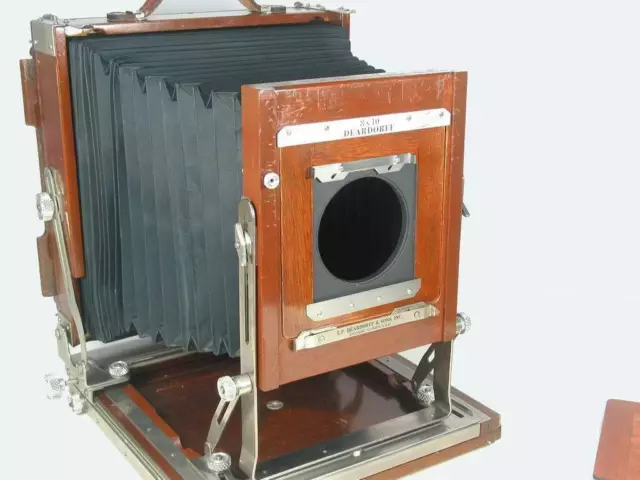 new For Deardorff Field Wood 8x10 Camera Lens Board To Linhof Lens Board