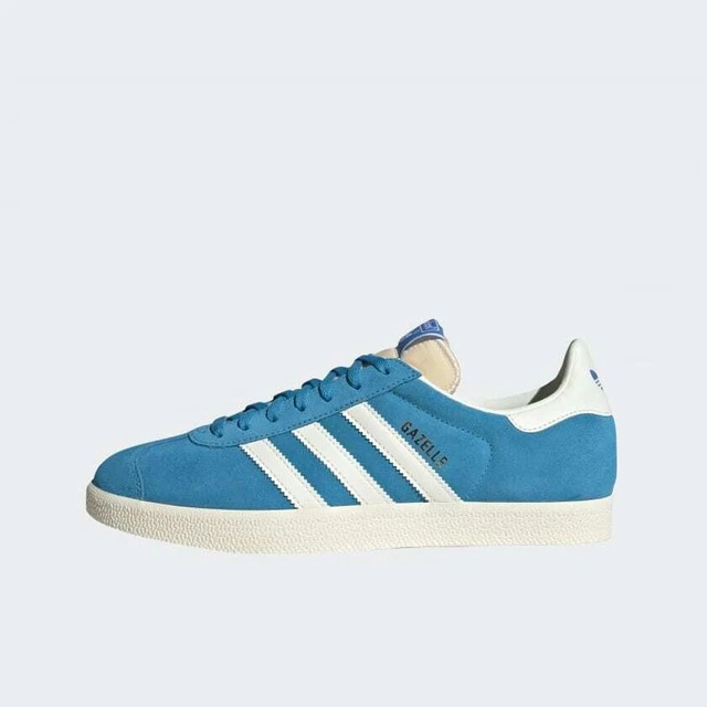 ADIDAS ORIGINAUX GAZELLE En pais Bleu et Blanc UK Tout Tailles