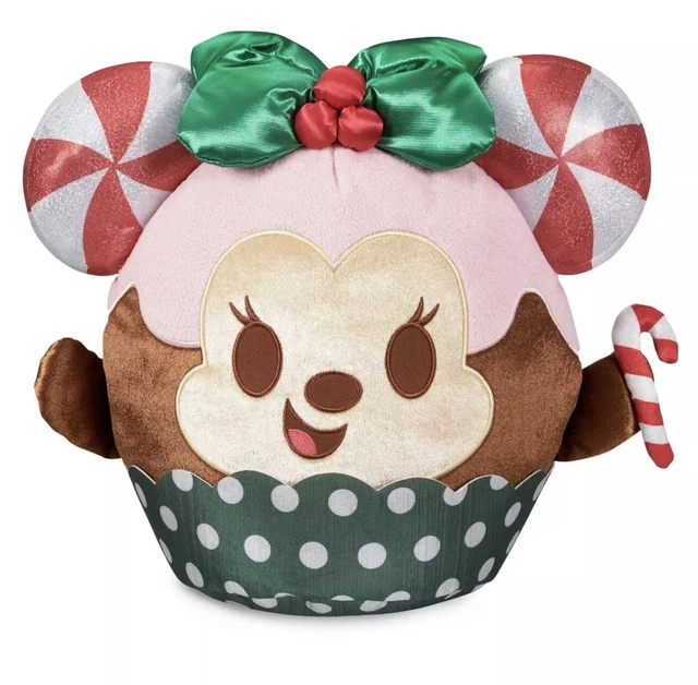 NEW Disney Parks MINNIE Mouse MUNCHLINGS Candy Cane Crush Cupcake 15" CHRISTMAS