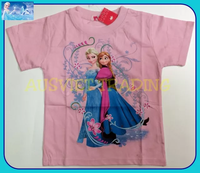 BNWT top Disney Frozen Queen Elsa and Anna Tshirt cotton brandnew girls t-shirt