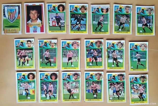 Lote de 19 cromos de futbol album 1993-94 ESTE: Ath. Bilbao (cromos de carton)