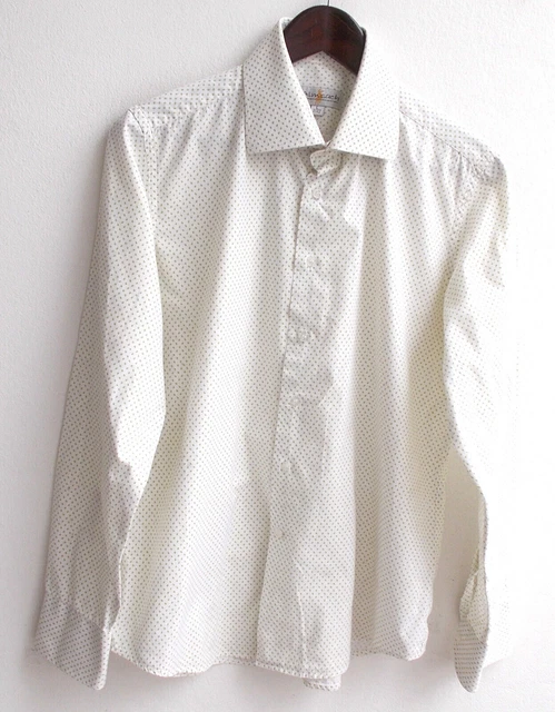 Camicia tradizionale uomo bianca verde fantasia taglia L 41/42 di Almsach