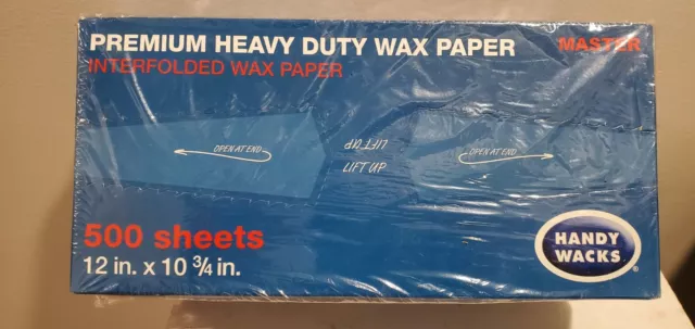 Wax Paper Premium Heavy Duty Handy Wacks 12" X 10 3/4" • 500 sheets