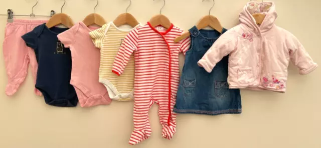 Baby Girls Bundle Of Clothing Age 0-3 Months Bluezoo Mothercare M&S