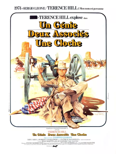 Un Génie Deux Associés Une Cloche, Repro Affiche De Cinema Vintage (40X60)