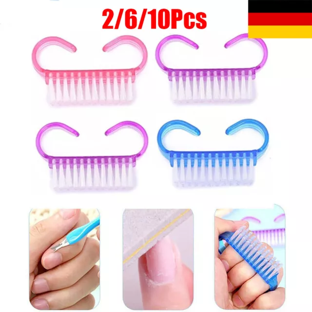 2-10Stücks Nagel-Peeling-Bürste, Fingernagel-Reiniger,Schmutz-Reinigungspeeling.