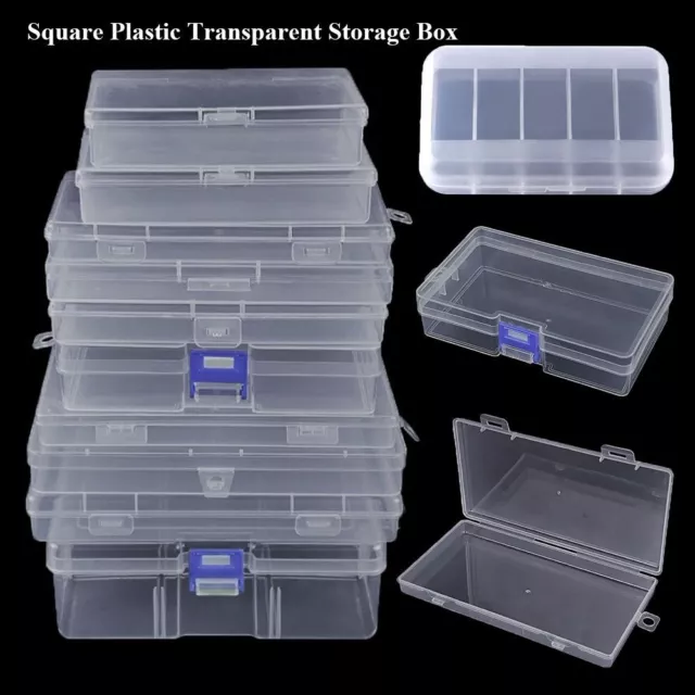 Plastic Jewelry Beads Container Transparent Packing Boxes  Power Tools Holder