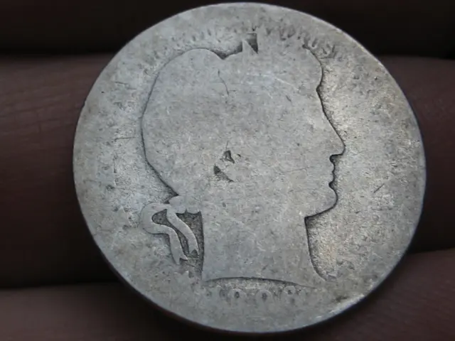 1896 O Silver Barber Quarter 25C- Lowball, Heavily Worn, PO1 Candidate?