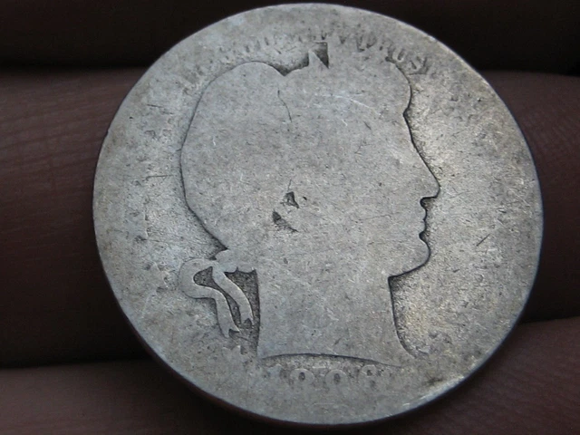 1896 O Silver Barber Quarter 25C- Lowball, Heavily Worn, PO1 Candidate?