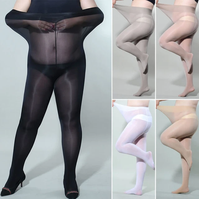 Miss O X Lace Top Open Crotch Pantyhose -Small/Medium-Dark Grey