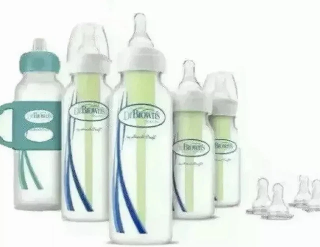 Dr. Brown's Options+ Anti-Colic 5 Baby Bottles Essentials Gift Set New