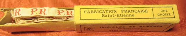 Anciennes étiquettes De Blanchisserie Monogrammes