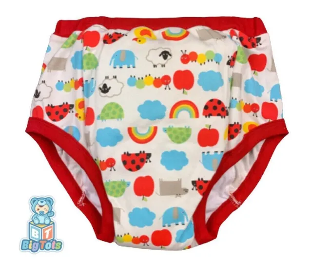 Adult training pant baby bugs and animals diaper incontinence pants