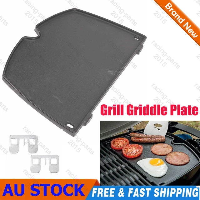 Campaquip Cast Iron Full Griddle Plate With Oil Drainage Holes For