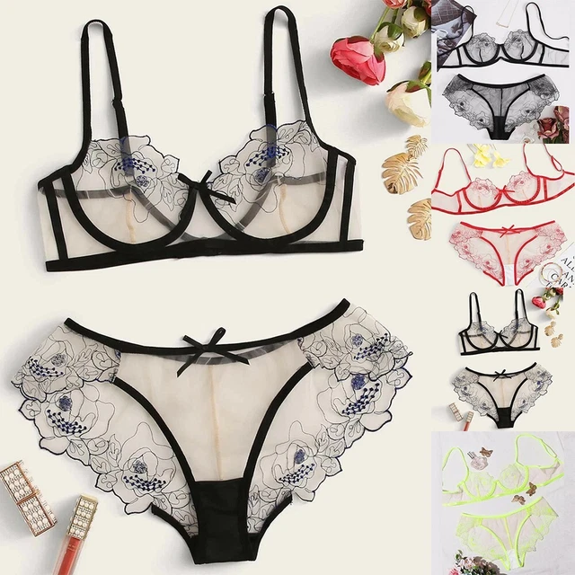 Ensemble de bikini lingerie femme respirant confortable mode transparente sexy