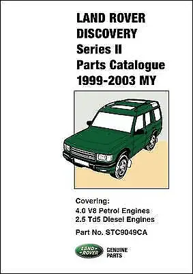 Land Rover Discovery Series II Parts Catalogue 1999-2003 MY - 9781855208858