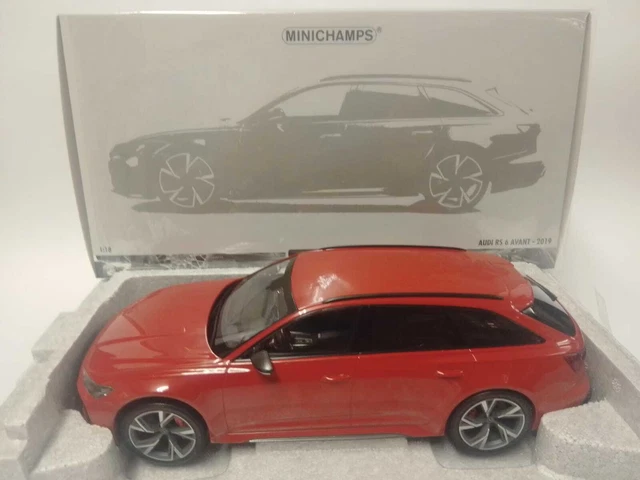 Miniature Audi RS6 Avant 2019 – Rouge, échelle 1/43, TrueScale Miniatures TSM430539