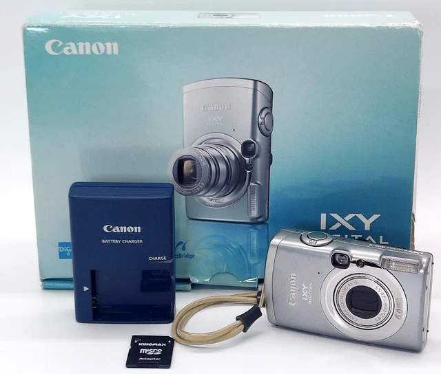 CANON IXY DIGITAL 800 IS Silver 6MP Camera 4x Zoom Box Charger