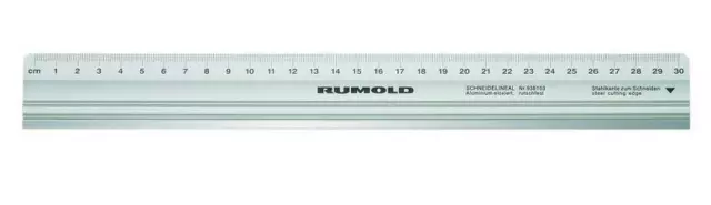 Rumold Schneidelineal Aluminium mit Stahlkante - 100cm