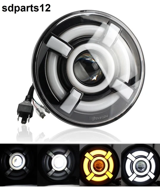 Phares Avant LED 45W 5x7 - Feux De Route, Croisement, Diurnes Et Clignotants Pour 4x4 Ou Moto