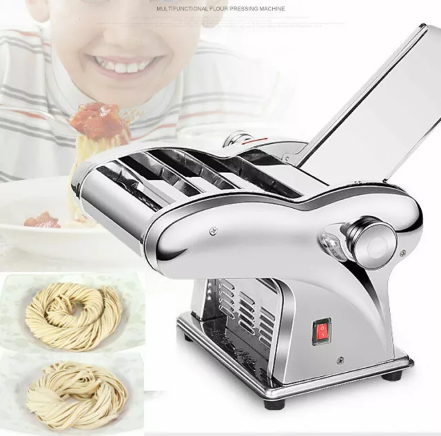 110V Commercial Electric Dough Roller Noodle Pasta Dumpling Making Machine