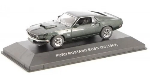 Voiture Miniature Ford Mustang Boss 429 1970 Altaya 1/43 - Neuf En Boîte Vitrine + Socle