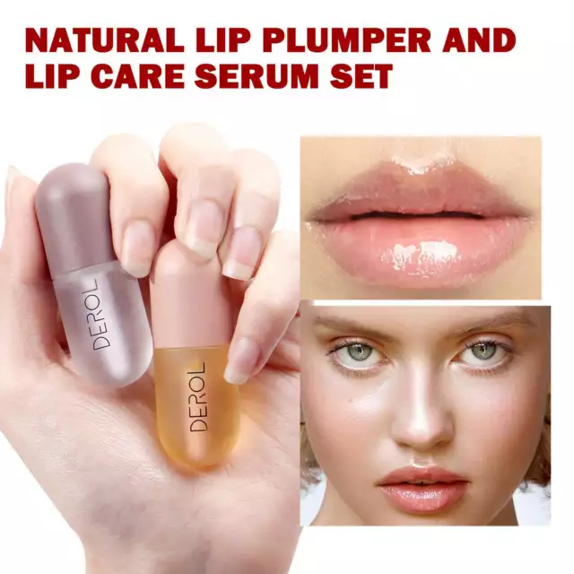 Lip Plumper vergrößern Lippenbooster Lipgloss Volumen Enhancer Lippenpflege NEU