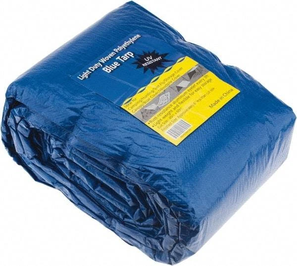 Value Collection 60' Long x 40' Wide Polyethylene Tarp & Dust Cover Blue