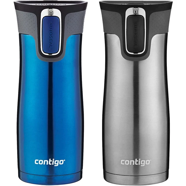 Contigo 16 oz. West Loop 2.0 Insulated Stainless Steel Travel Mug - 2-Pack