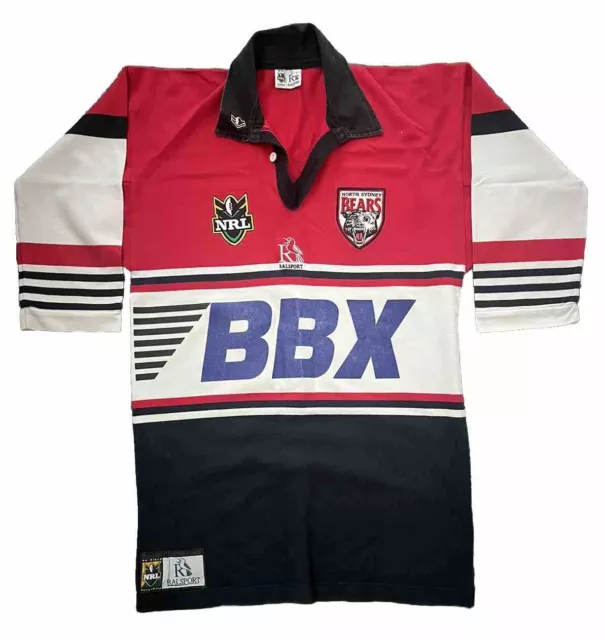 North Sydney Bears 1999 NRL Jersey - Tagged Large, Fits Long Medium.