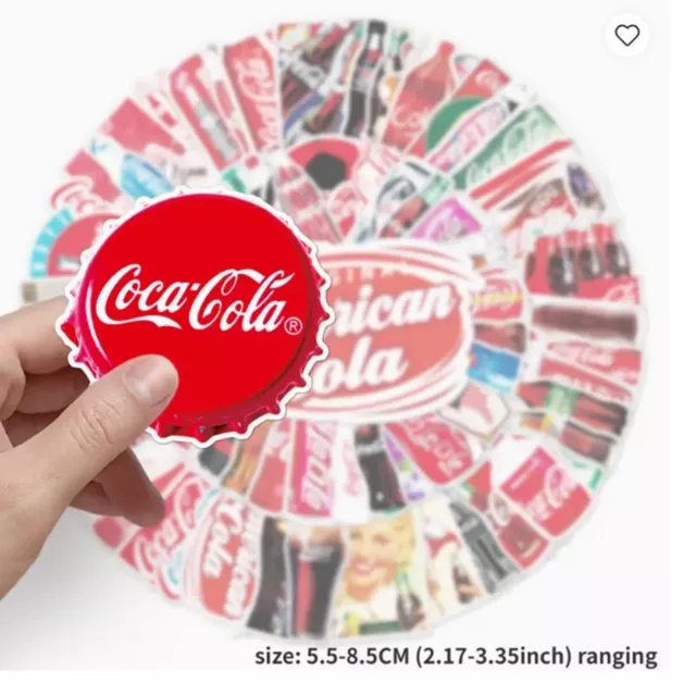 22pcs  COKE, COCA-COLA STICKERS, A Long Time Favorite - Laptop Toolbox, Phone 2