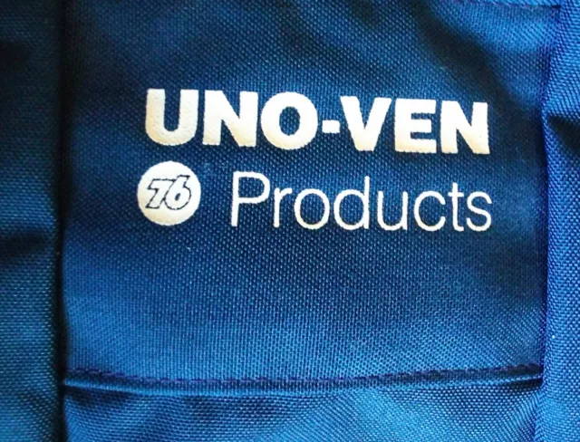 Vintage 1994 UNO-VEN 76 PRODUCTS Blue Tore Bag With 2 Pockets & Carrying Strap