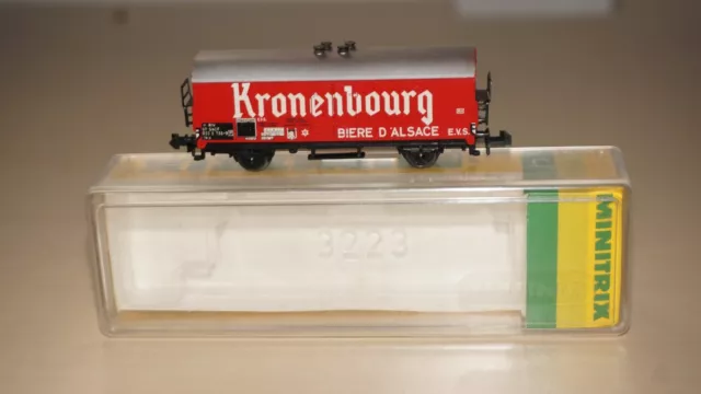 SK16/6] Spur N Minitrix 51 3594 00 Bierwagen Kronenbourg OVP