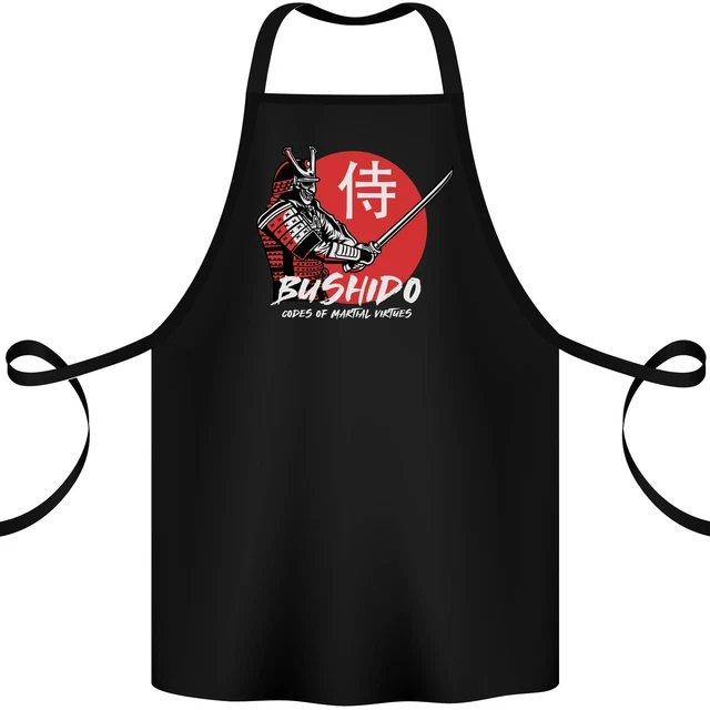 Bushido Samurai Warrior Spada Ronin MMA Grembiule Cotone 100% Biologico