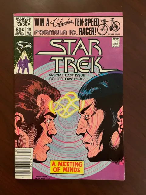Star Trek #18 (Marvel Comics 1982) TOS Original Series Low Print Run 9.0 VF/NM