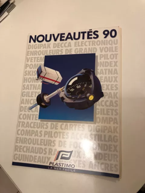 PLASTIMO nouveautés 90's  Bateau Voilier catalogue publicitaire vintage C31