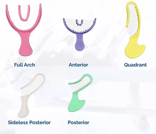 Dental Impression Bite Registration Triple Trays Mold (Choose Size & Quantity)