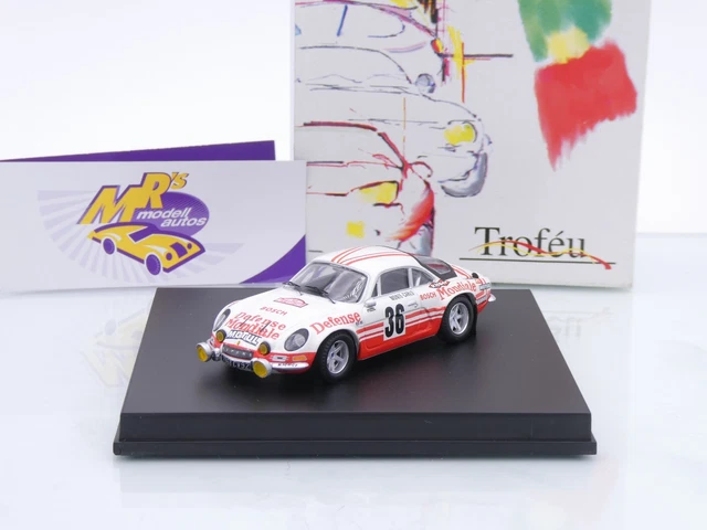 Alpine Renault A110 Rallye de Monte Carlo 1973 Moss Carlsson - Crellin Trofeu T0834 - Miniatures Autos Motos