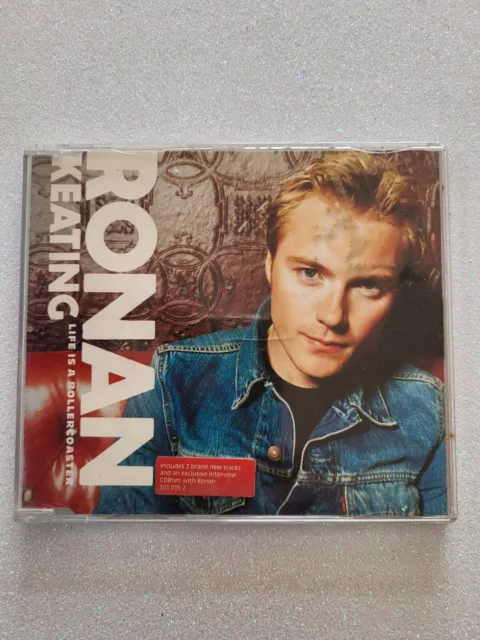 Cd Single Ronan Keating Life is a Rollercoaster Face 3 Track + interview  #430