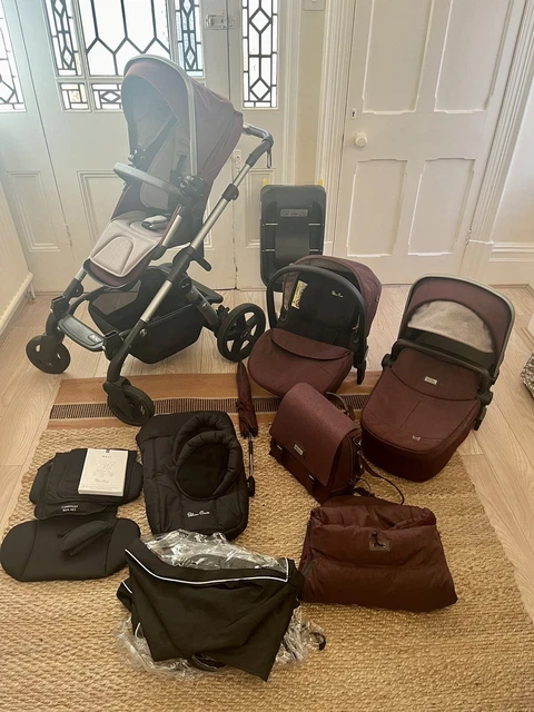 Silver Cross Wave Double Travel System + Accessories