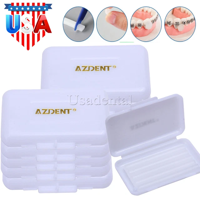500Box Dental Relief Orthodontic Waxes For Ortho Brace Gums Irritation Use