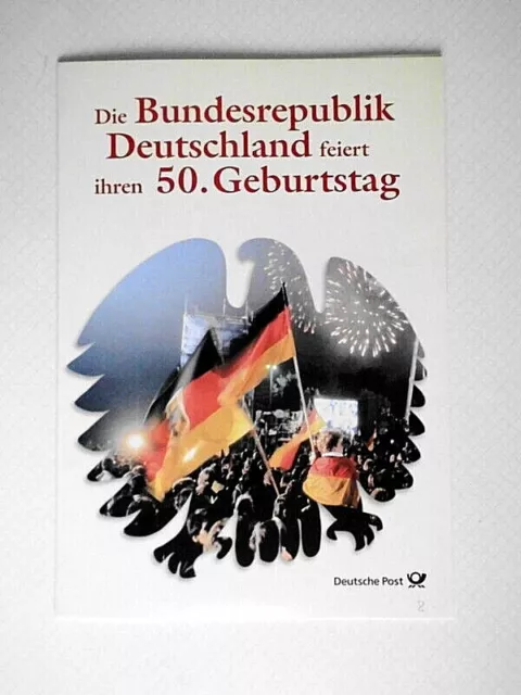 Beleg Briefmarken BRD 1999 50 Jahre Bundesrepublik Block 48 + 49 FDC Stempel