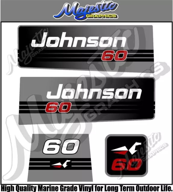 JOHNSON - 60hp - OUTBOARD DECALS