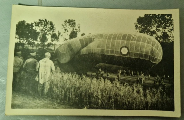 Photo Ancienne Tirage Argentique - Départ D'un Ballon Tenu Par Des Militaires - France, Circa 1900