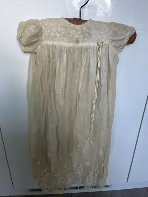vintage baby christening gown