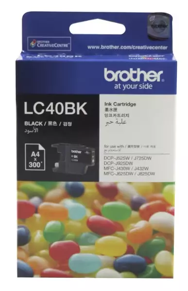 Brother LC40BK Cartridge black, Free Postage.