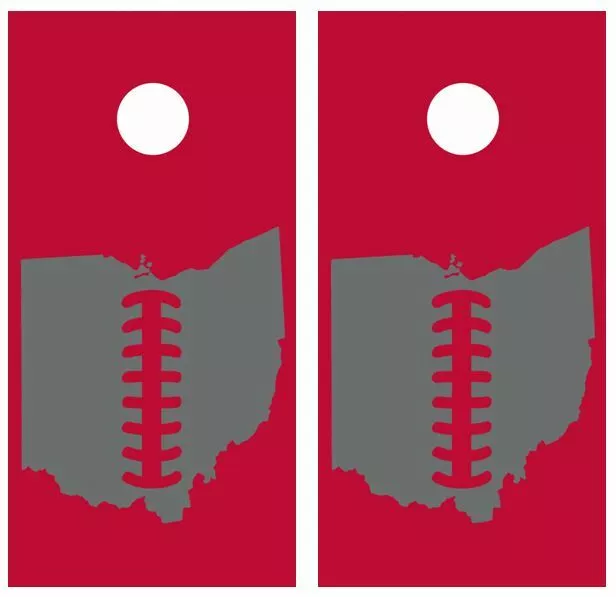 Ohio State Football Cornhole Board Wraps FREE LAMINATION #3566